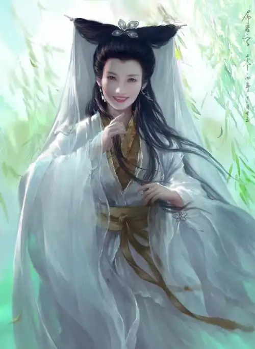 头像,插画绘画,封面,壁纸,古风白素贞