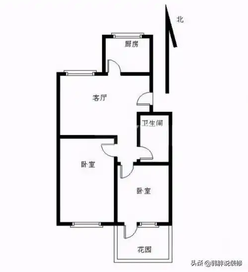 为了买下这套房子,已经掏空了腰包,所以装修的时候,只能采用穷装.