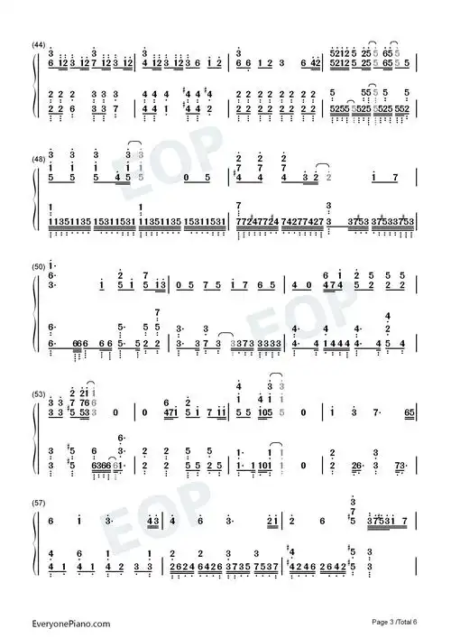 灶门炭治郎のうた钢琴简谱-椎名豪 中川奈美演唱-钢琴谱网