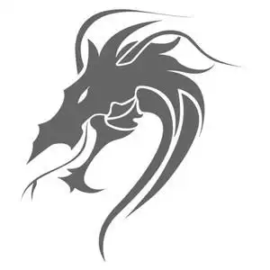 龙头线条图腾纹身贴防水持久逼真男女霸气花手臂仿真刺青学生社会