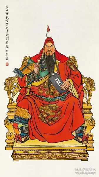 关公像关羽关帝关老爷关二爷画像,宣纸画芯,高清印制,尺寸可定制!