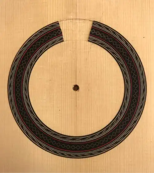 阿盼吉他的音孔饰圈