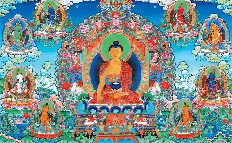 扎西德勒希热布老师唐卡作品欣赏一