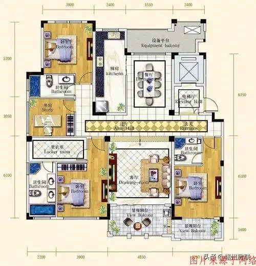 一组市场上最受欢迎的四房户型,有你喜欢的吗?