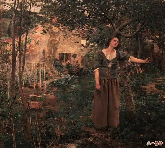 圣女贞德勒帕热油画