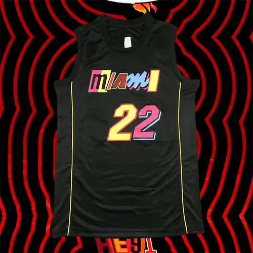 篮球刺绣球衣热火队75周年城市版球衣巴特勒希罗球衣