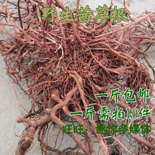 野生茜草根干整棵根红茜草红根草拉拉秧根入药天然染料1斤包邮