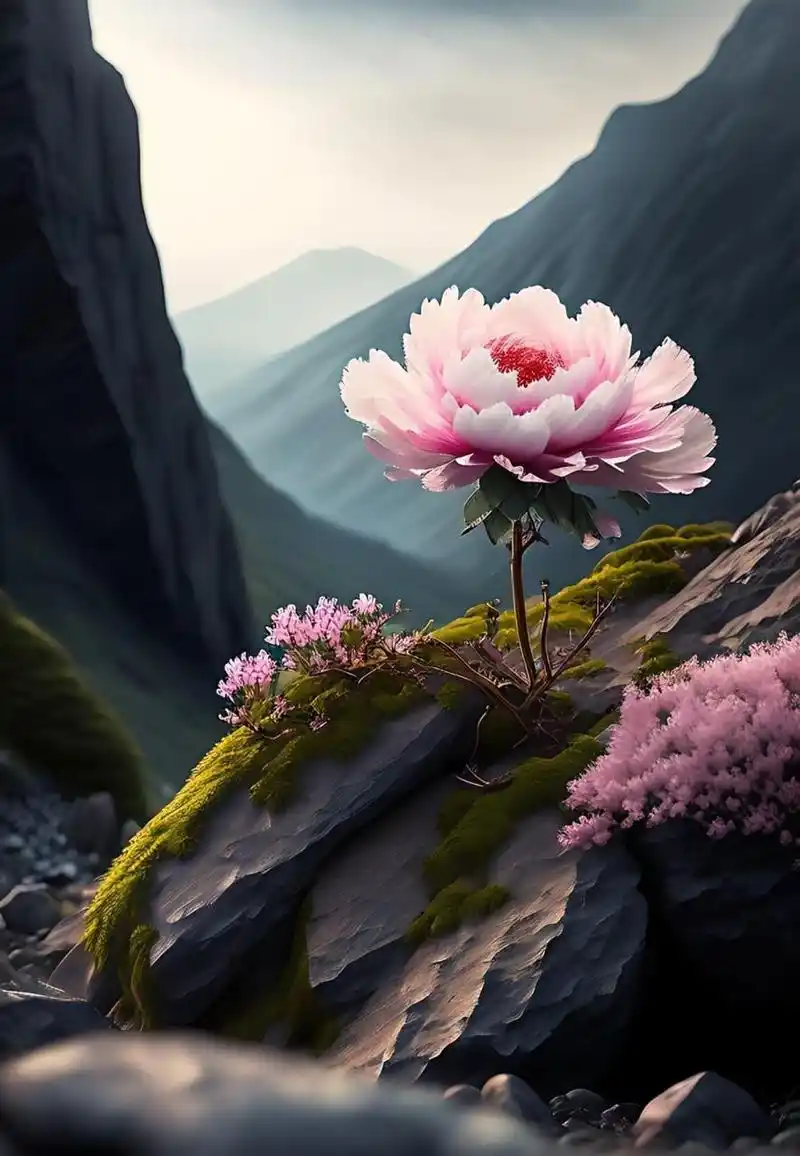 这石头里的花,是真的吗?开的真好看!