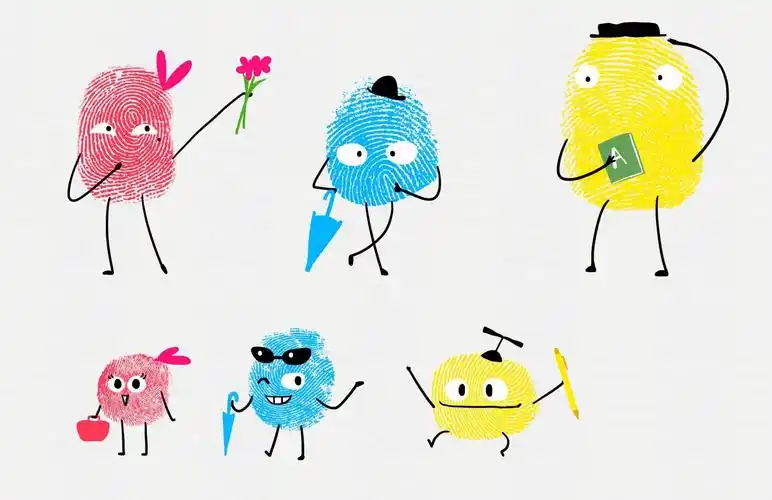 指纹小人角色设计|插画|概念设定|小蜜蜂画漫画 - 原创作品 - 站酷