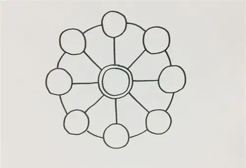 浪漫摩天轮简笔画