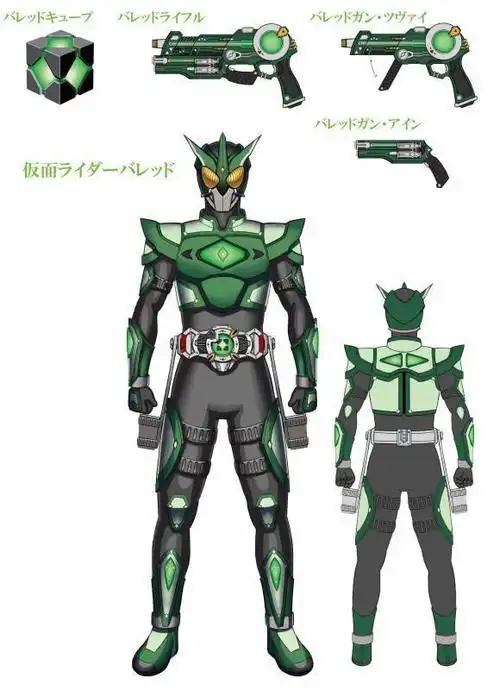 五个网友脑洞大开的原创假面骑士,银色和绿色的骑士看起来很帅