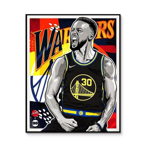 nba球星史蒂芬库里diy数字油画 手绘减压油彩画 男友礼物