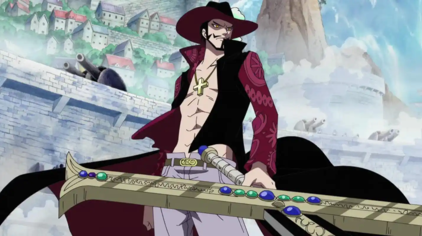 原创海贼王鹰眼是世界最强剑士他跟四皇单挑也只能五五开