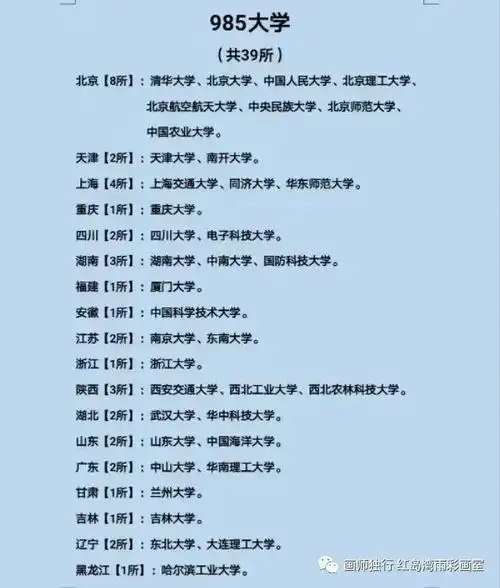 985大学与211大学有什么区别呢?