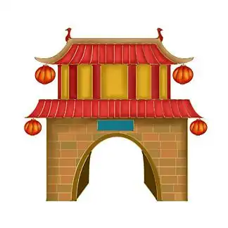 【手绘传统建筑城门】图片免费下载_手绘传统建筑城门素材_手绘传统