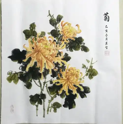 日常练习,写意菊花