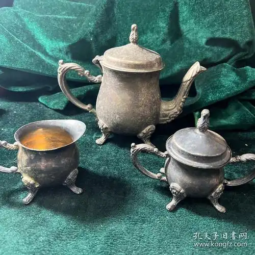 60年代 镀银酒壶一套