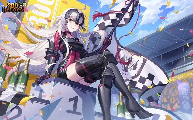 【300英雄】黑贞德新皮肤旌旗所向游戏内展示_电子竞技热门视频