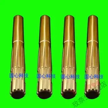 6线12线打孔器膛线双节钨钢螺旋冲子五金成型器多功能高速金色68mm6刃