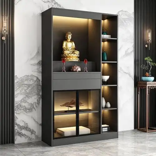 现代风格佛龛立柜供奉财神爷柜子神龛供位家用佛柜