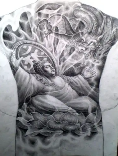 如来纹身图案图片