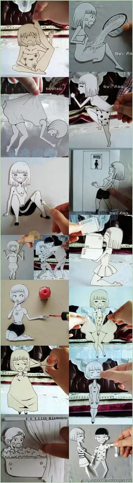 小纸人剪纸教程