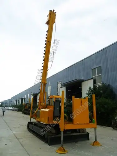 crawler helical pile driver ground screw piling machine