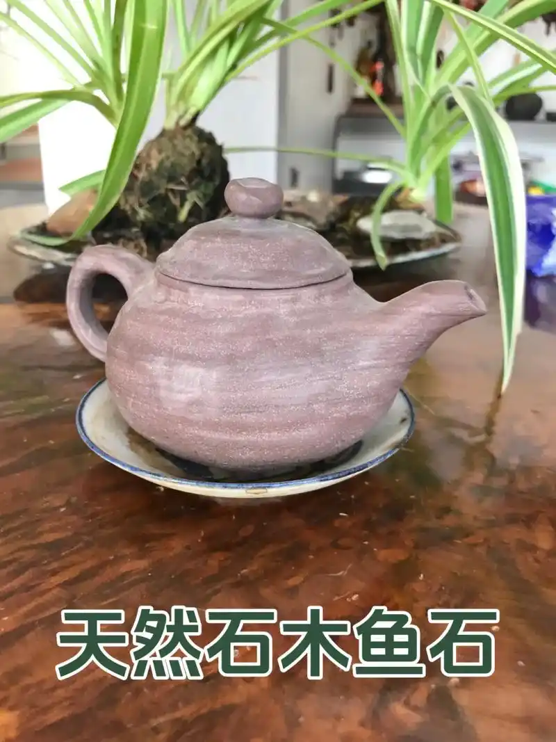 天然木鱼石养生石壶泡茶壶功夫茶具茶道#石壶#石茶盘 #茶器茶 - 抖音