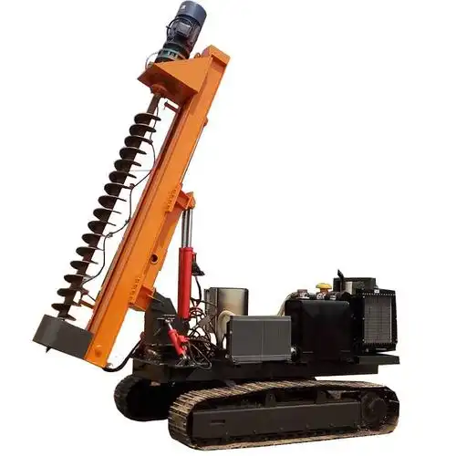 履带式长螺旋打桩机可自装自卸小型长螺旋钻机地基打桩机坚固耐用