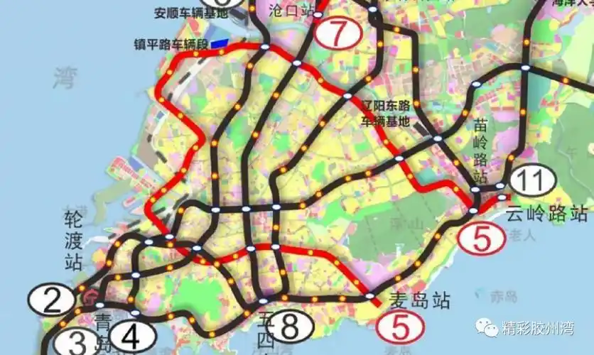 青岛地铁5号线站点具体位置百度地图已更新
