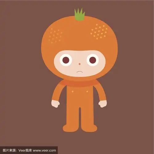 橙子,性格,水果,似人脸,可爱的