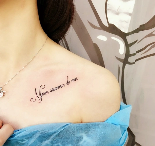 锁骨纹身花锁骨纹身女2