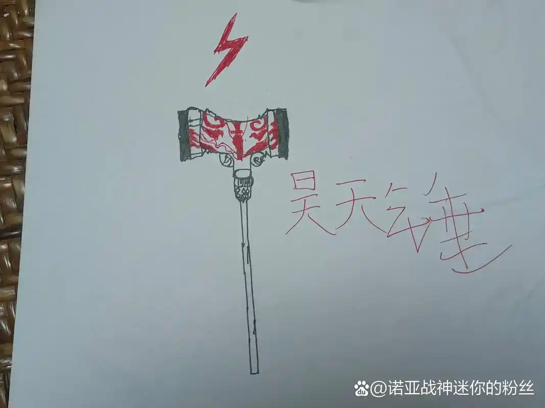 大家好这是我自己画的昊天锤