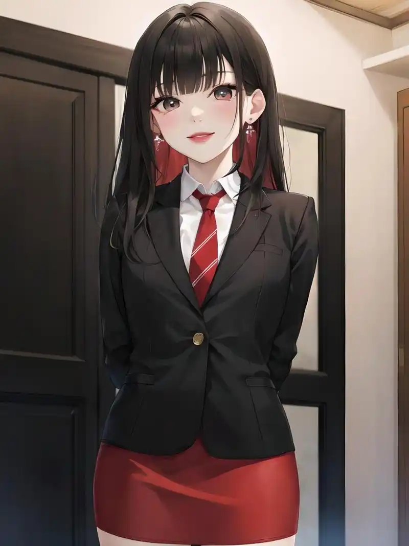 二次元壁纸:西装制服控御姐 她是那样的与众不同,那样的令人心动.