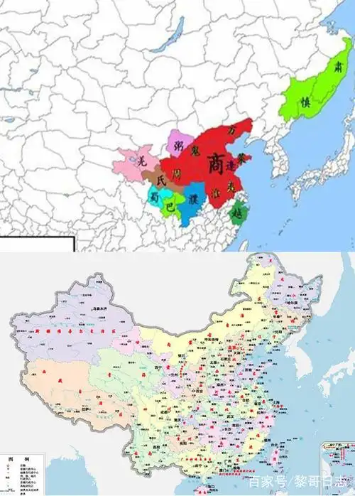 中国各个朝代对比现今版图