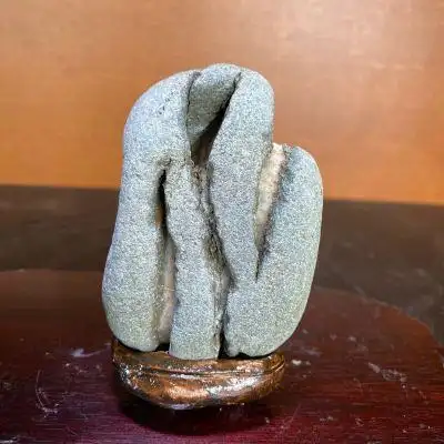 水石 鉴赏石 安倍川石 砂岩 自然石 盆石