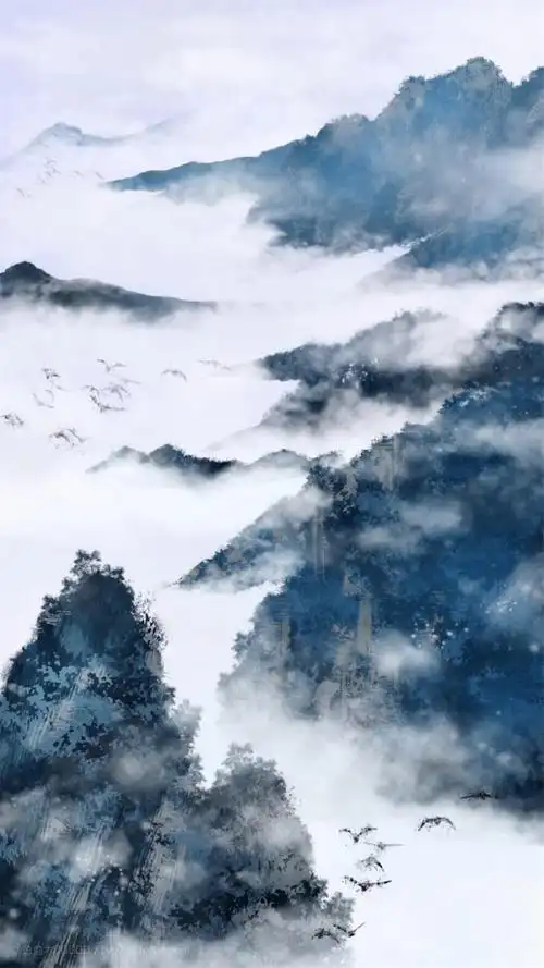 唯美迷人手绘风景图片手机壁纸 - 堆糖,美图壁纸兴趣社区