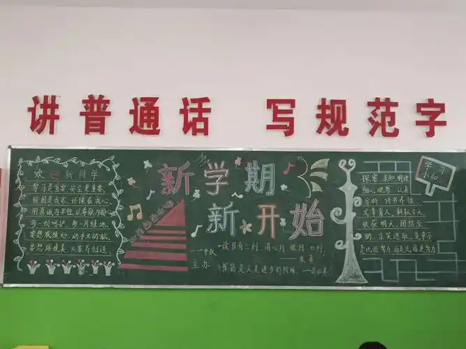 汝南六小"新学期,新起点"黑板报评比