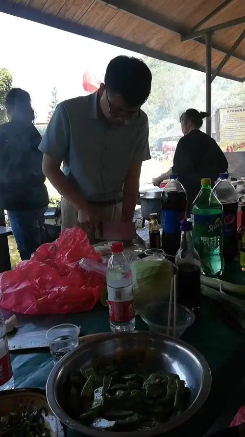 5.23临海小芝碧水湾一日游,包饺子,烧大锅菜