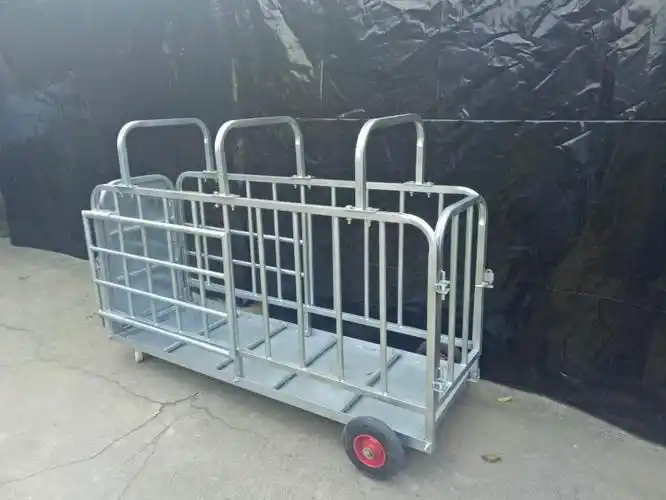 柯甄猪笼子猪场用运猪装猪笼拉母猪用称猪笼装猪上车神器转运猪推车