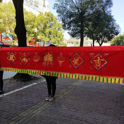 龙年吉星高照横幅欢度春节横联恭喜发财横批过年大门装饰门幅