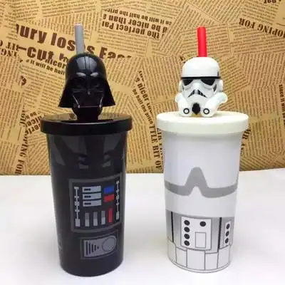 star wars stormtrooper helmet mug星球大战饮料杯创意吸管杯