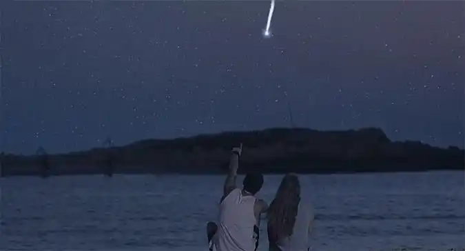 可口可乐以色列创意活动 许愿流星