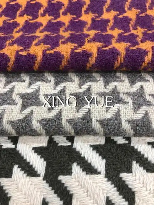 千鸟格羊毛面料
