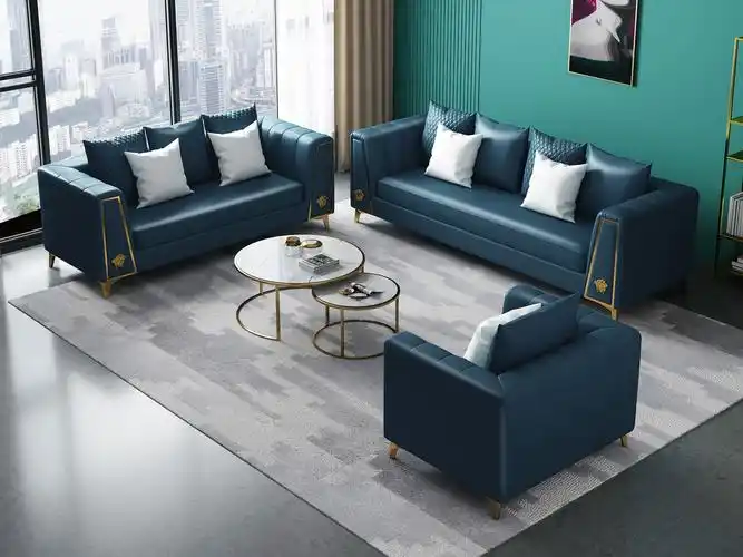 宾缔 温馨亲肤透气后现代轻奢布艺沙发 极简 纳米科技布 沙发 客厅