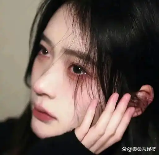 真人哭泣女生头像/你说你会哭 不是因为在乎