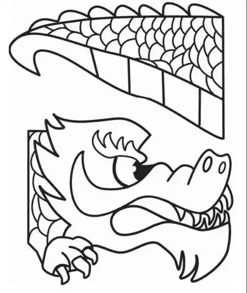 用吸管固定在龙头龙尾后面 成品如下图示 制作步骤: 1.