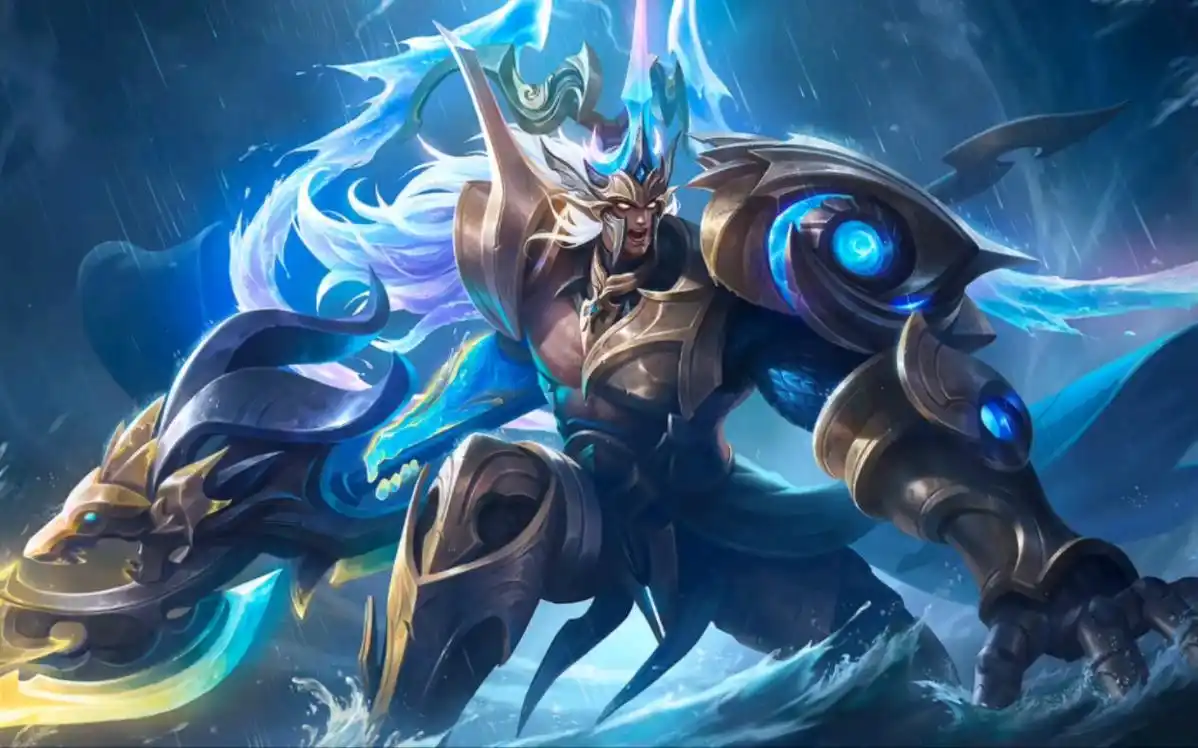 王者荣耀:吕布新皮肤 怒海威麟 ,你们觉得吕布哪款皮肤手感最好那?