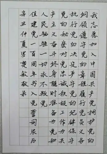 不忘初心学党史挥毫泼墨写党章书画评选结束快来看看优秀作品