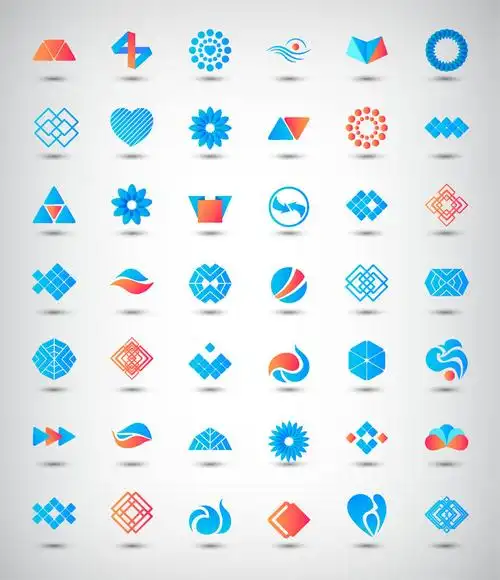 几何图案标志设计矢量素材下载(图片id:873141)_-行业标志-矢量素材_